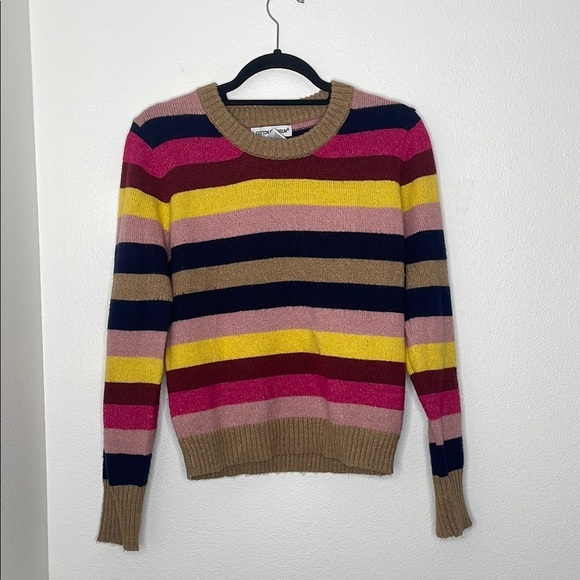 Cotton Emporium Sweaters - Cotton Emporium Striped Multicolor Sweater